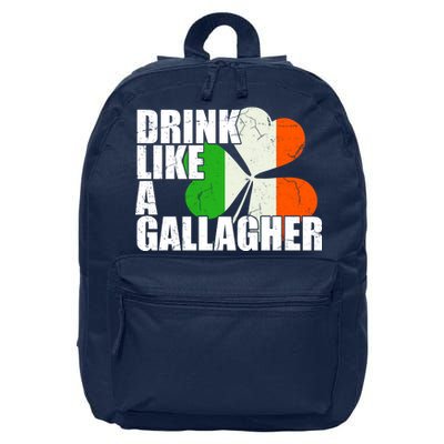 Drink Like A Gallagher Irish Clover 16 in Basic Backpack