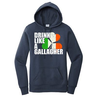 Drink Like A Gallagher Irish Clover Women's Pullover Hoodie