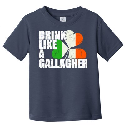 Drink Like A Gallagher Irish Clover Toddler T-Shirt