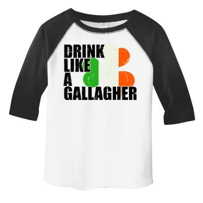 Drink Like A Gallagher Irish Clover Toddler Fine Jersey T-Shirt