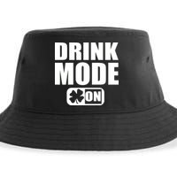 Drink Mode On Funny St. Patrick's Day Sustainable Bucket Hat