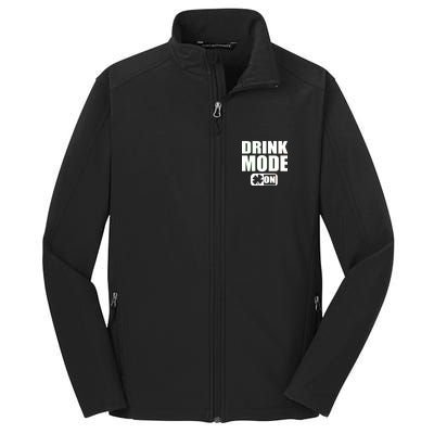 Drink Mode On Funny St. Patrick's Day Core Soft Shell Jacket