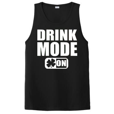 Drink Mode On Funny St. Patrick's Day PosiCharge Competitor Tank