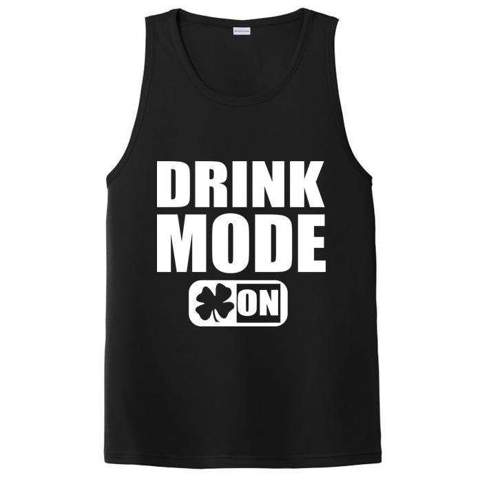 Drink Mode On Funny St. Patrick's Day PosiCharge Competitor Tank