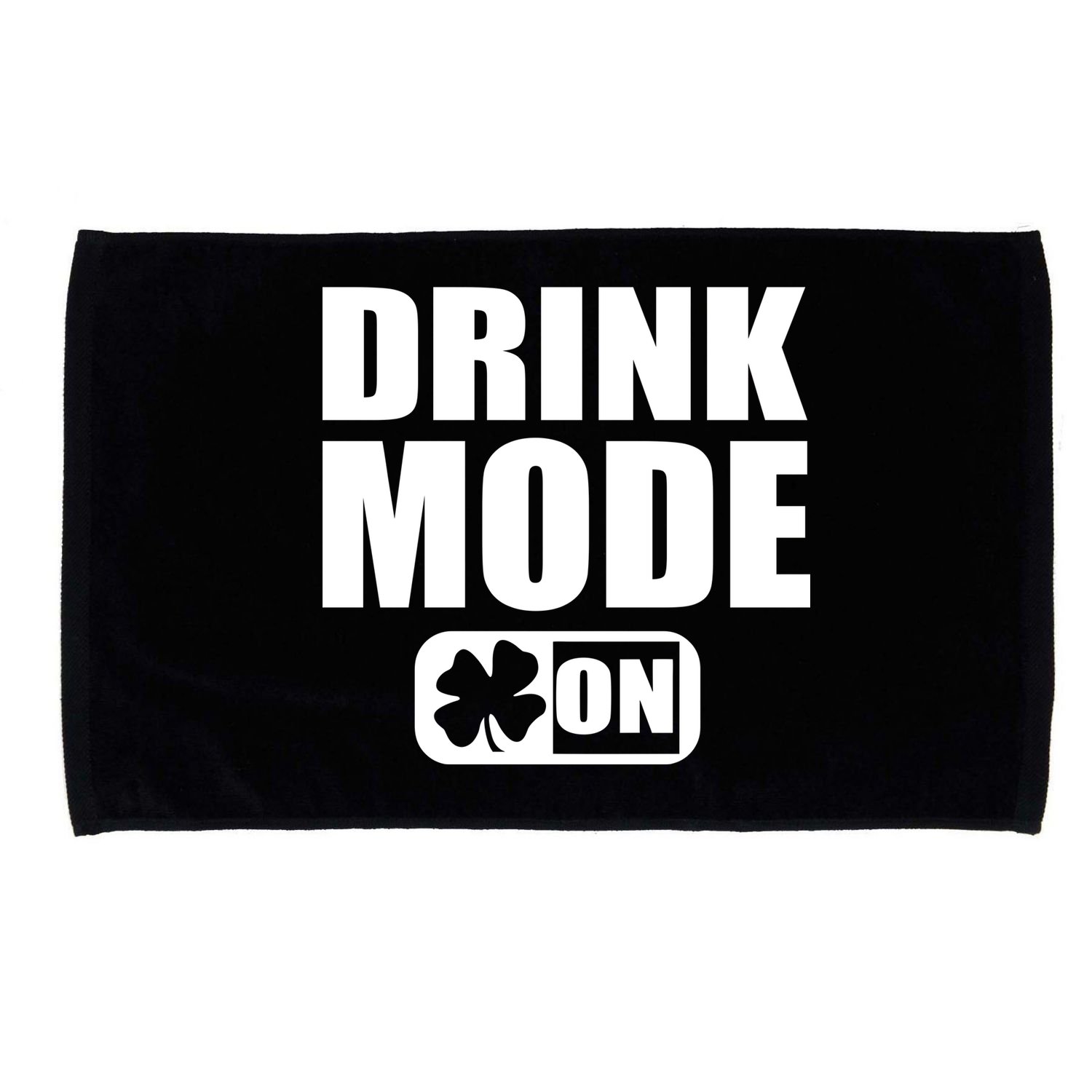 Drink Mode On Funny St. Patrick's Day Microfiber Hand Towel