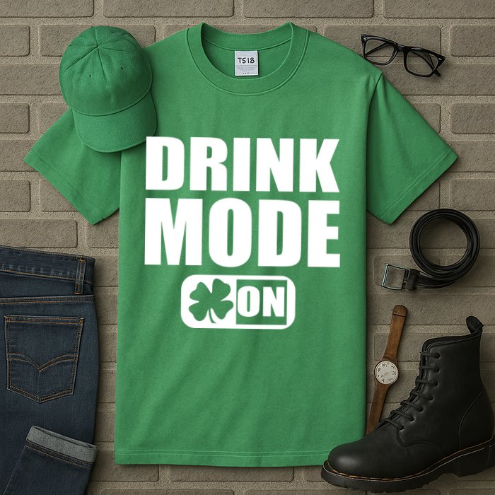 Drink Mode On Funny St. Patrick's Day Tall T-Shirt