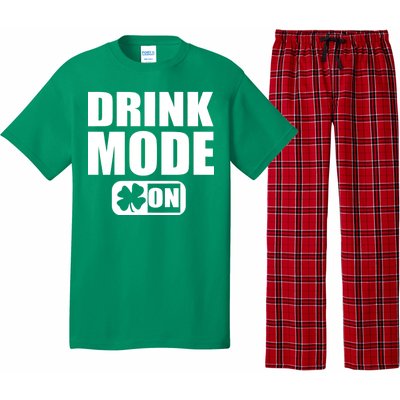 Drink Mode On Funny St. Patrick's Day Pajama Set