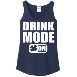 Drink Mode On Funny St. Patrick's Day Ladies Essential Tank