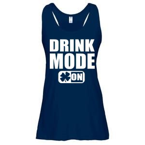 Drink Mode On Funny St. Patrick's Day Ladies Essential Flowy Tank