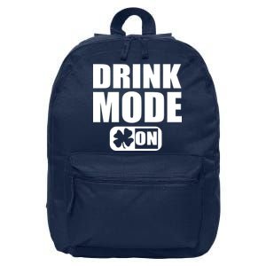 Drink Mode On Funny St. Patrick's Day 16 in Basic Backpack