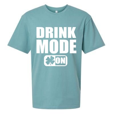 Drink Mode On Funny St. Patrick's Day Sueded Cloud Jersey T-Shirt