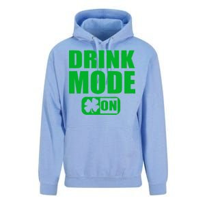 Drink Mode On Funny St. Patrick's Day Unisex Surf Hoodie