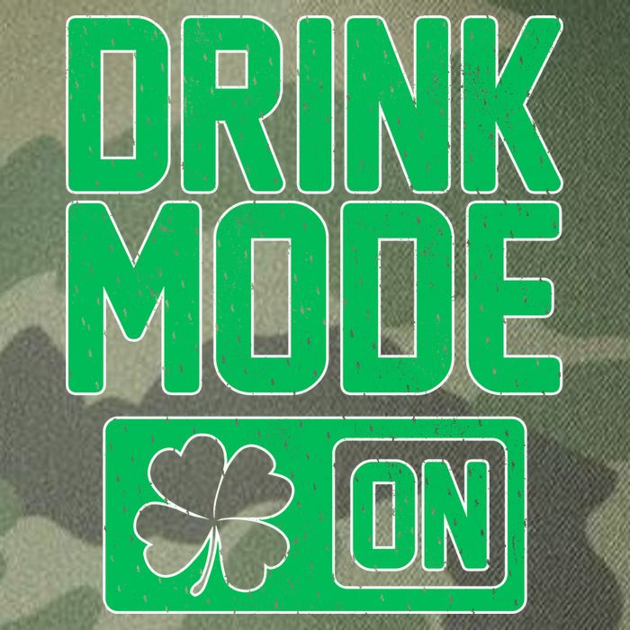 Drink Mode On Irish Clover Legacy Tie Dye Trucker Hat
