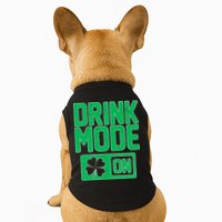 Drink Mode On Irish Clover Doggie Tank