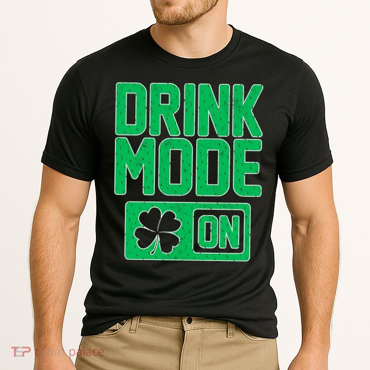 Drink Mode On Irish Clover Performance Shirt