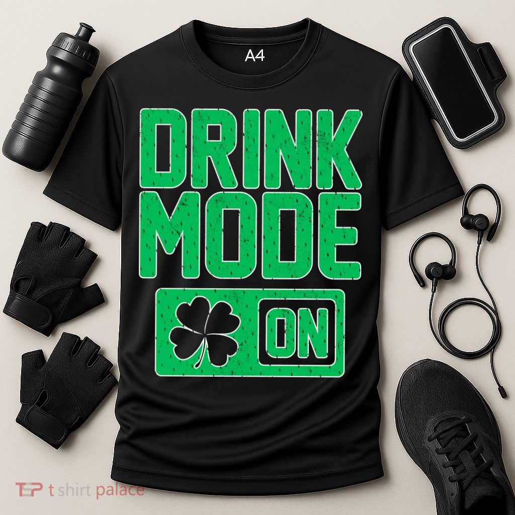 Drink Mode On Irish Clover Performance Shirt