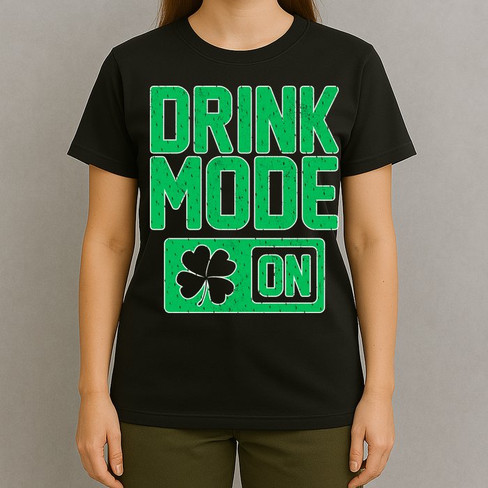 Drink Mode On Irish Clover T-Shirt