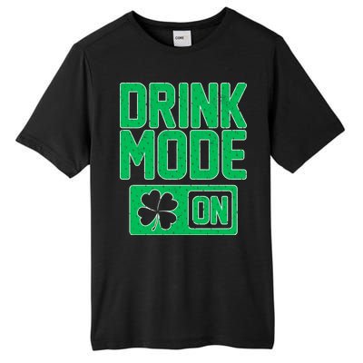 Drink Mode On Irish Clover Tall Fusion ChromaSoft Performance T-Shirt