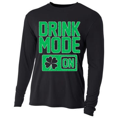 Drink Mode On Irish Clover Cooling Performance Long Sleeve Crew