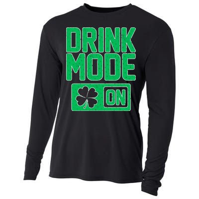 Drink Mode On Irish Clover Cooling Performance Long Sleeve Crew