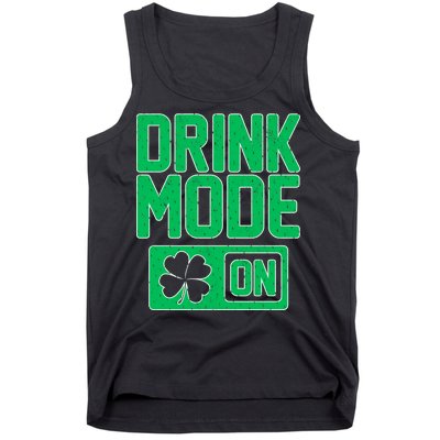 Drink Mode On Irish Clover Tank Top