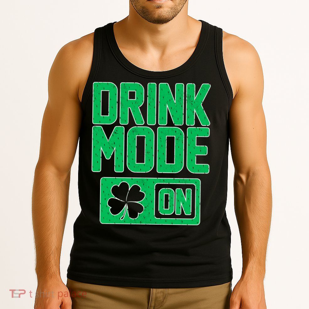 Drink Mode On Irish Clover Tank Top