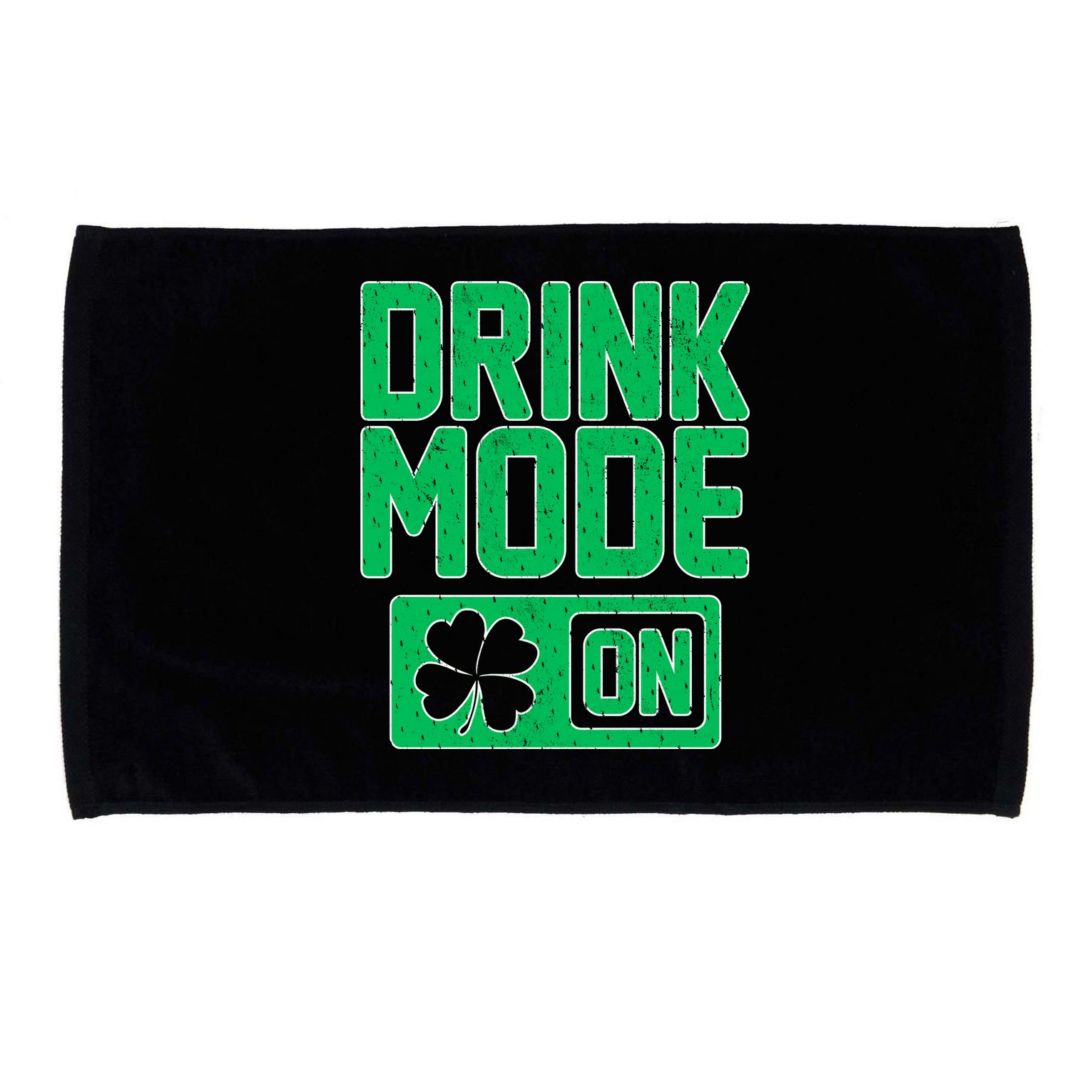 Drink Mode On Irish Clover Microfiber Hand Towel