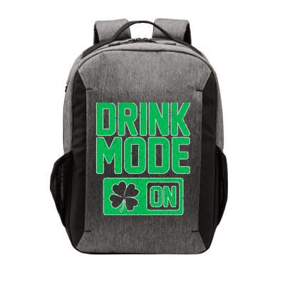 Drink Mode On Irish Clover Vector Backpack
