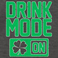 Drink Mode On Irish Clover Vector Backpack