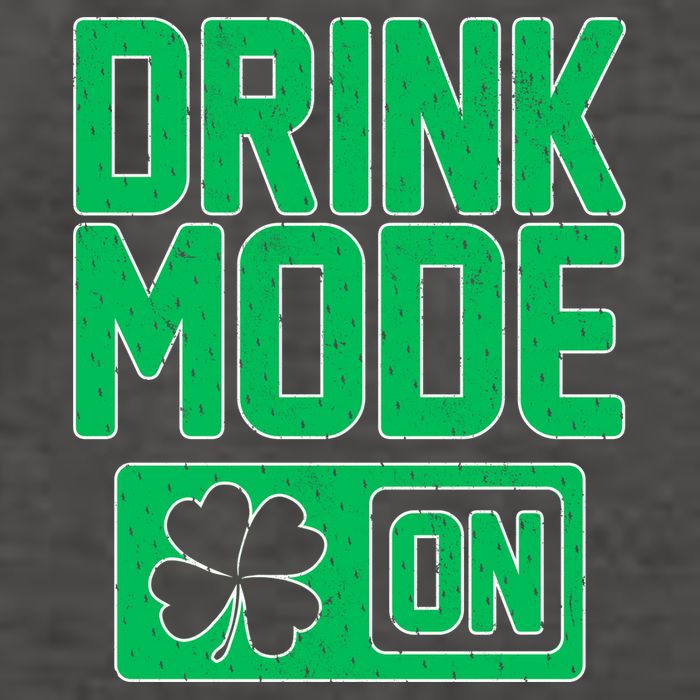 Drink Mode On Irish Clover Vector Backpack