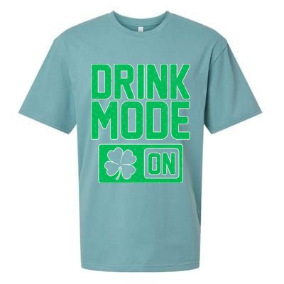 Drink Mode On Irish Clover Sueded Cloud Jersey T-Shirt