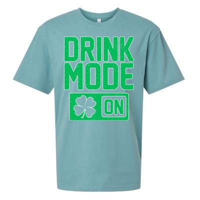 Drink Mode On Irish Clover Sueded Cloud Jersey T-Shirt