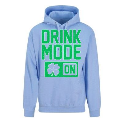 Drink Mode On Irish Clover Unisex Surf Hoodie