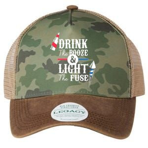 Drink The Booze Light The Fuse Legacy Tie Dye Trucker Hat