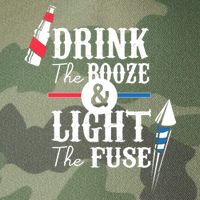 Drink The Booze Light The Fuse Legacy Tie Dye Trucker Hat