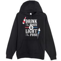 Drink The Booze Light The Fuse Premium Pullover Hoodie