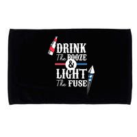 Drink The Booze Light The Fuse Microfiber Hand Towel