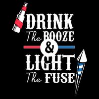 Drink The Booze Light The Fuse Wool Snapback Cap