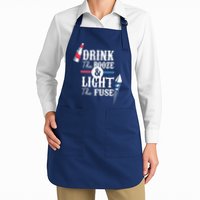 Drink The Booze Light The Fuse Full-Length Apron With Pockets