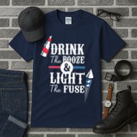 Drink The Booze Light The Fuse Tall T-Shirt