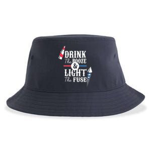 Drink The Booze Light The Fuse Sustainable Bucket Hat