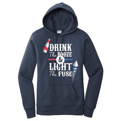 Drink The Booze Light The Fuse Women's Pullover Hoodie