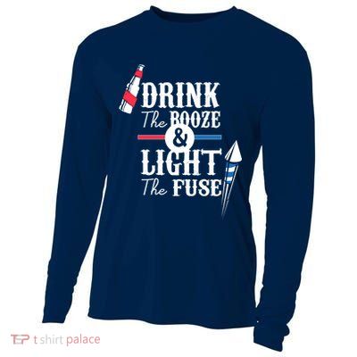 Drink The Booze Light The Fuse Cooling Performance Long Sleeve Crew