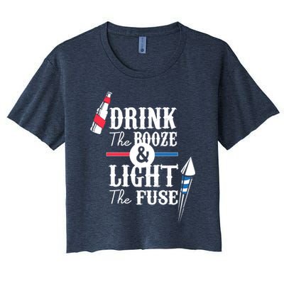 Drink The Booze Light The Fuse Crop Top
