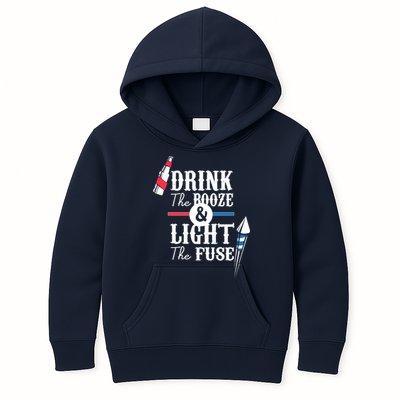 Drink The Booze Light The Fuse Kids Hoodie