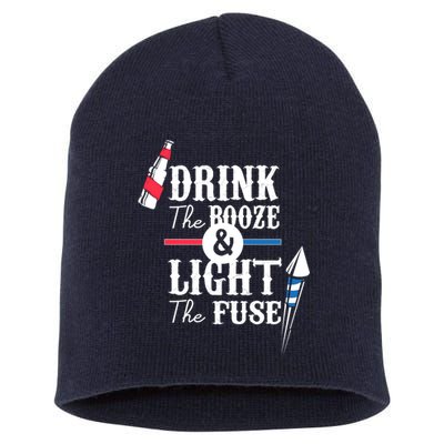Drink The Booze Light The Fuse Short Acrylic Beanie