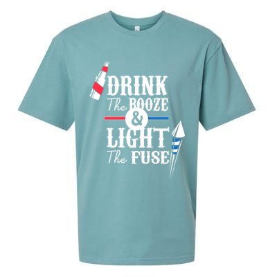 Drink The Booze Light The Fuse Sueded Cloud Jersey T-Shirt