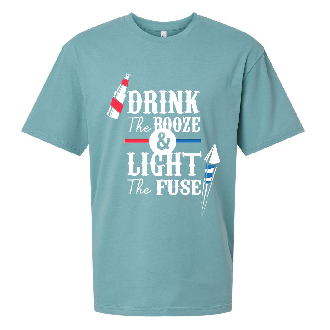 Drink The Booze Light The Fuse Sueded Cloud Jersey T-Shirt