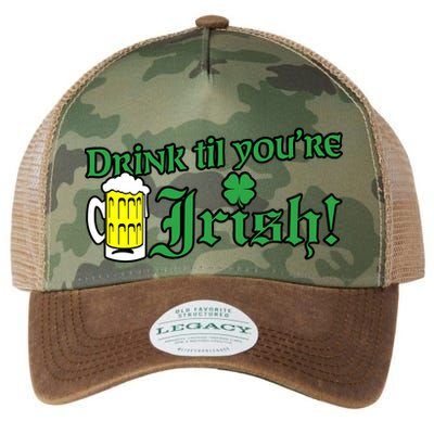 Drink Til' Your Irish Beer Pitcher St. Patrick's Day Legacy Tie Dye Trucker Hat
