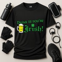 Drink Til' Your Irish Beer Pitcher St. Patrick's Day Performance Shirt